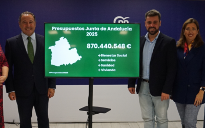 Más de 870 millones de euros para la provincia de Sevilla en los PJA´25 “para seguir en la senda del crecimiento y el desarrollo”