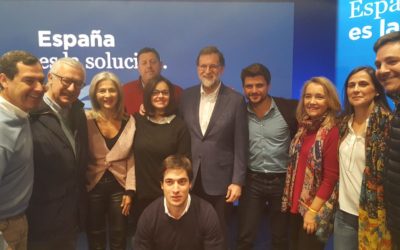 El PP de Sevilla muestra en Cataluña su apoyo a Xavi, a Rajoy y a la libertad