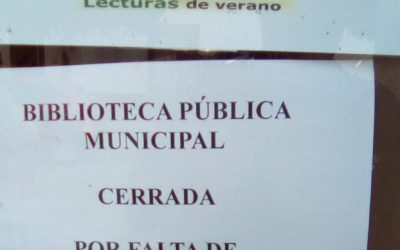 El PP califica de ‘surrealista’ que el propio Ayuntamiento ponga un cartel en la biblioteca anunciando su cierre por ‘falta de mantenimiento del edificio’