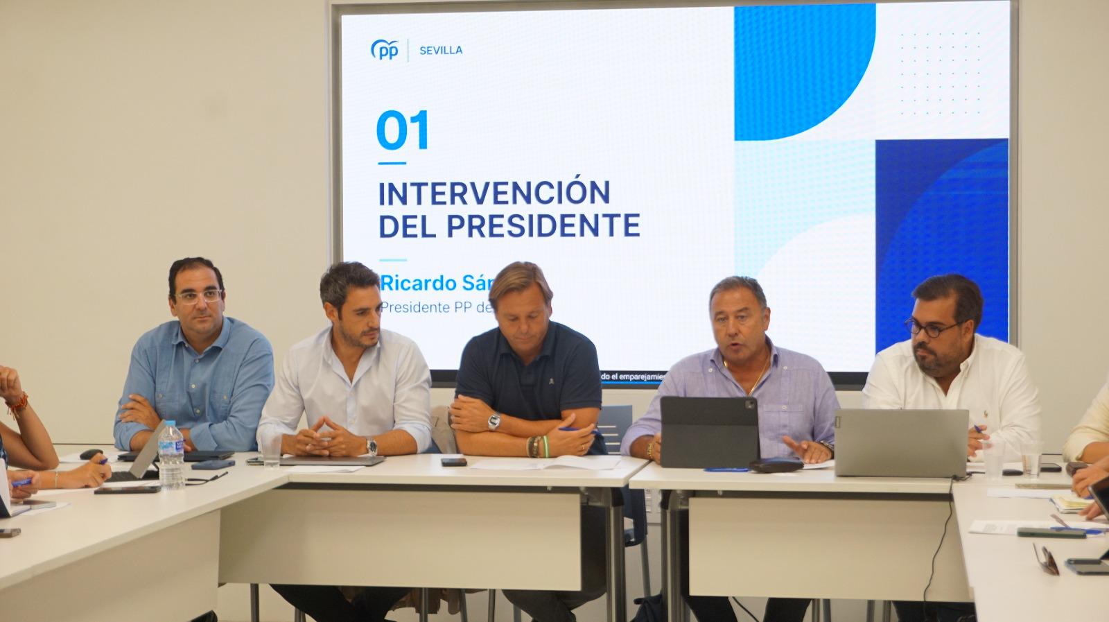 Ricardo Sánchez: “Frente a un PSOE de Sevilla arrodillado ante Sánchez, el PP representa la sensatez, la gestión y la defensa de los sevillanos”