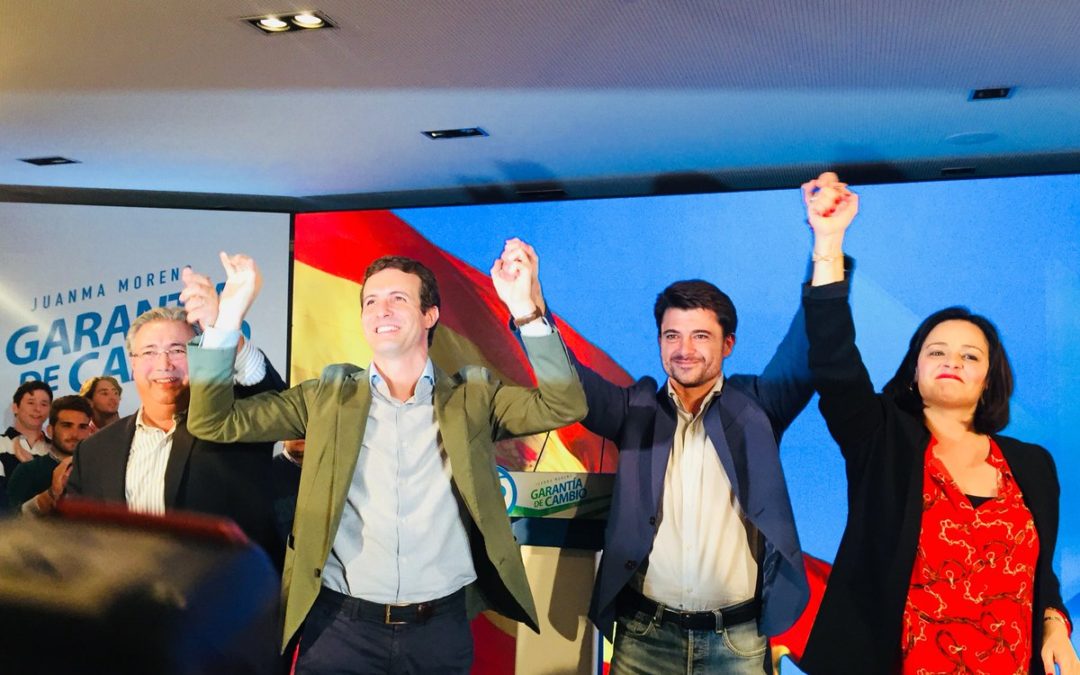 Zoido y Virginia Pérez avisan que los votos que no apoyen al PP «beneficiarán a los de siempre»