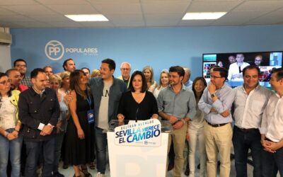 Virginia Pérez: «Hemos demostrado que el PP de Sevilla tiene una estructura fuerte en la provincia, poder territorial y está perfectamente vertebrado»