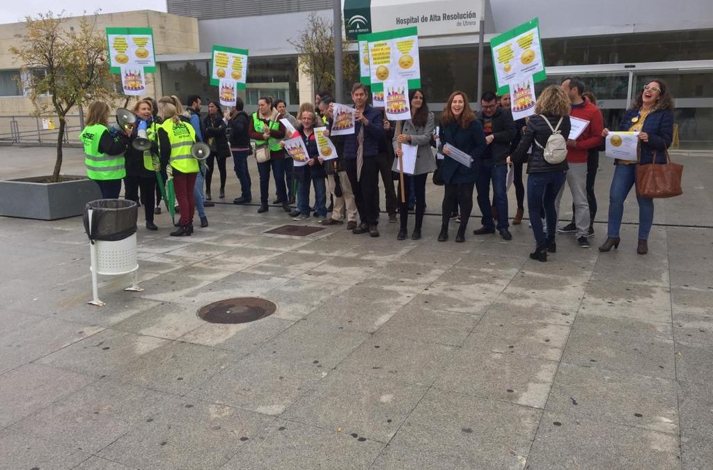 El PP de Sevilla apoya la concentración del Hospital de Utrera en el 12º aniversario de su inauguración para reclamar una salud digna