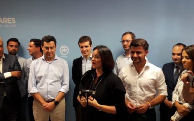 Pablo Casado inaugura la sede del PP de Sevilla y visita la Fabrica Ybarra en Dos Hermanas