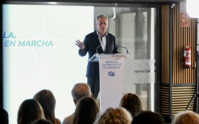 José Luis Sanz: “Tras años de parálisis, Sevilla es un proyecto en marcha con el que estamos transformando la ciudad”