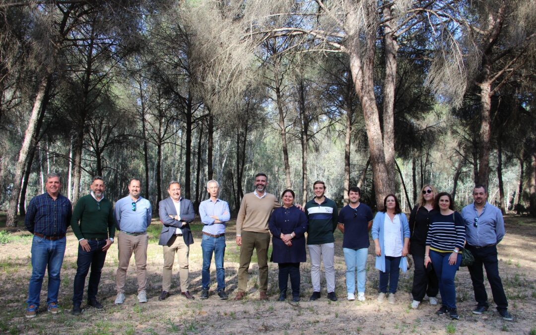 Curro Jiménez propone convertir el Pinar de Doña en un parque periurbano cuando sea alcalde de Utrera